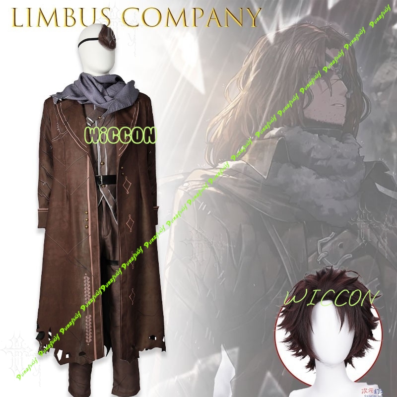 Party Games Company - วอกซ์คอสเพลย์ชุดวิกผมลิมบัส คอมพานีอะนิเมะเกมตัวละครชุดเต็มสำหรับชายเดอะ ไวลด์ ฮันท์ ฮีธคลิฟปาร์ตี้ฮาโลวีน