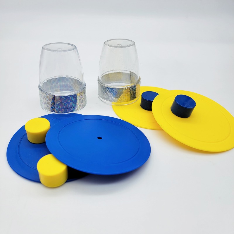 Party Games Easy Kids - ของเล่นมายากลทะลุเหรียญ - ของเล่นลวงตาสำหรับเด็กและของขวัญงานปาร์ตี้ ง่ายต่อการใช้งาน พร็อพสำหรับนักมายากล เกมสนุกๆ