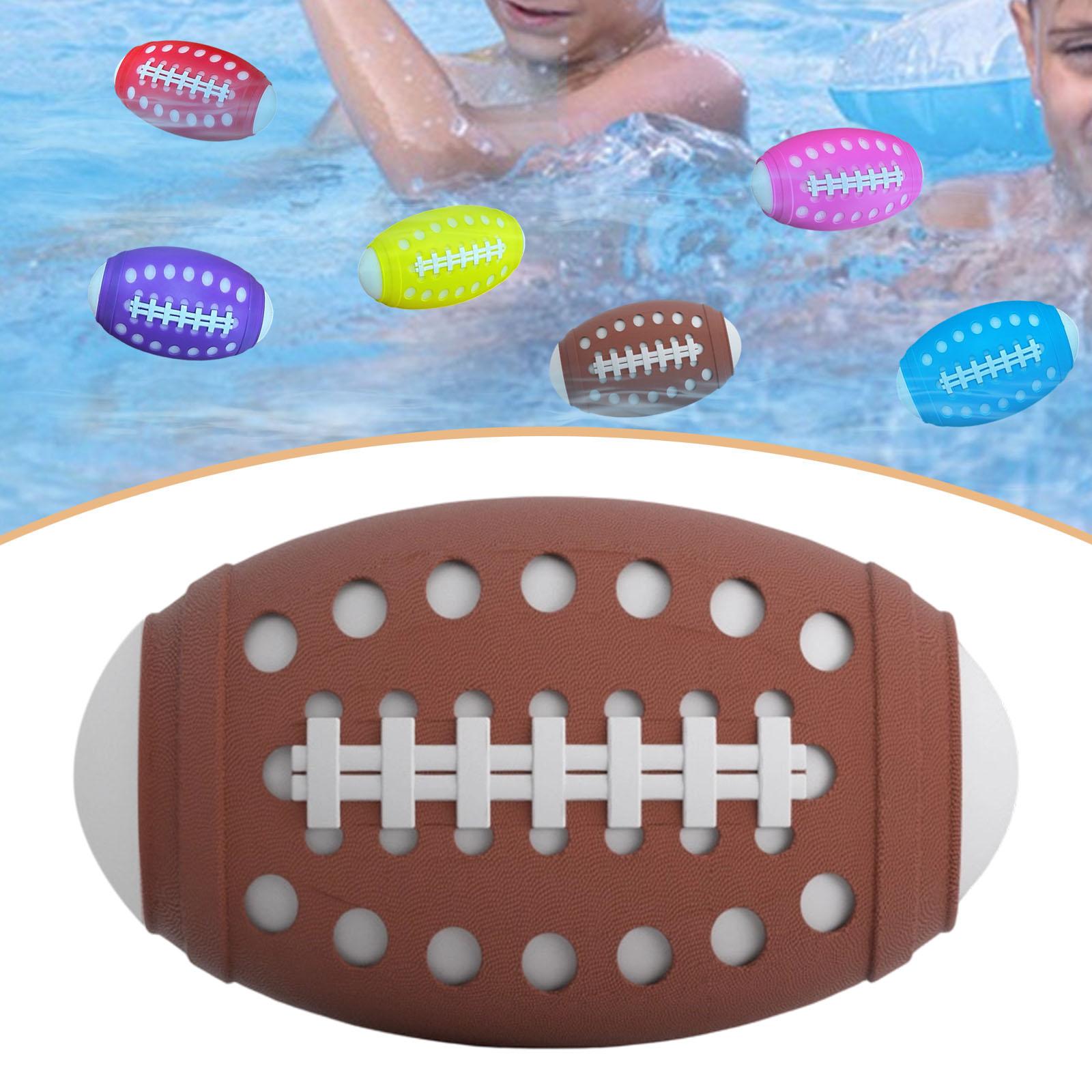 Party Games Easy Kids - ลูกบอลรักบี้สำหรับสระว่ายน้ำ ลูกบอลกีฬาทางน้ำขนาดเล็ก จับง่าย ใช้เล่นฟุตบอลได้ เหมาะสำหรับเด็ก ของชำร่วยงานปาร์ตี้ริมชายหาด
