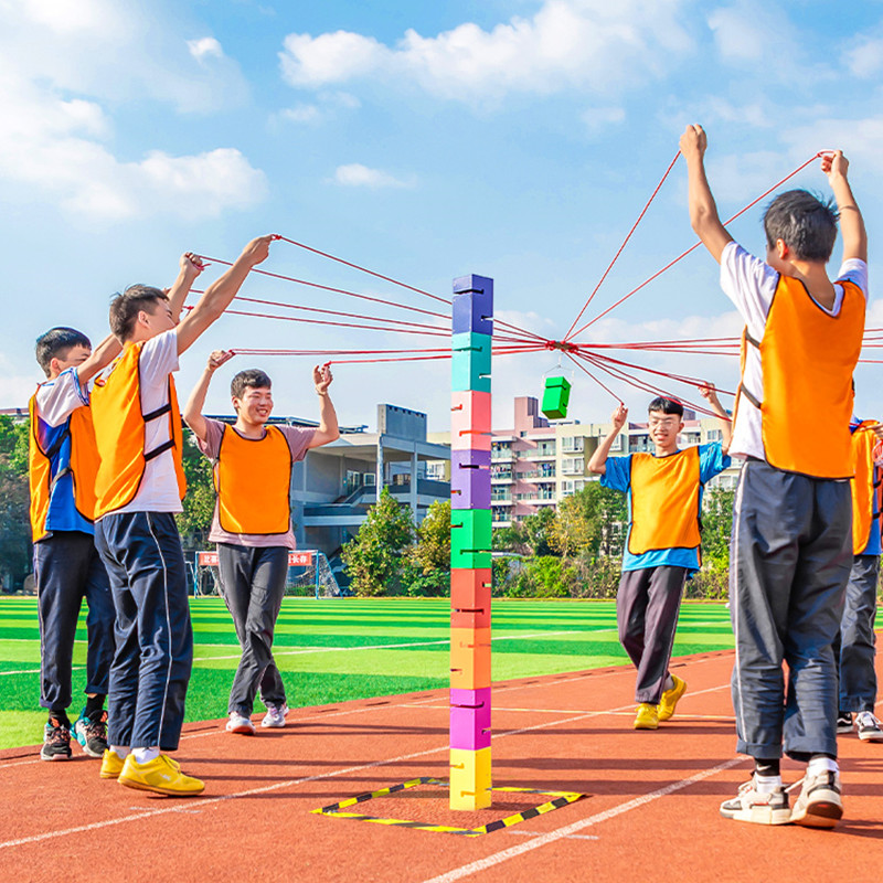 Party Games No Equipment - การสร้างเกมหอคอยเป็นทีมของเล่นกีฬากลางแจ้งกิจกรรมบริษัทเกมการสร้างทีมอุปกรณ์การเล่นทางประสาทสัมผัสสำหรับเด็กผู้ใหญ่