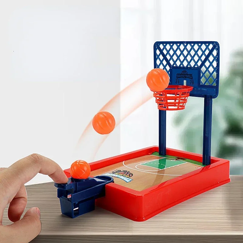 Party Games Easy Kids - MINI ยิงเครื่องบาสเกตบอลสําหรับเด็กผู้ใหญ่ง่ายต่อการประกอบเดสก์ท็อปเกมกระดานตาราง Interactive กีฬาปาร์ตี้เกม