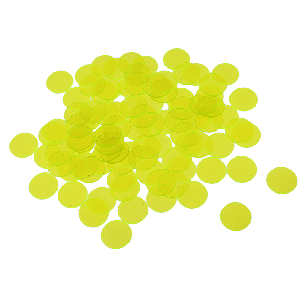 100pcs พลาสติกบิงโกชิปวงกลมเกม - Party Games Bingo บทวิจารณ์และราคา