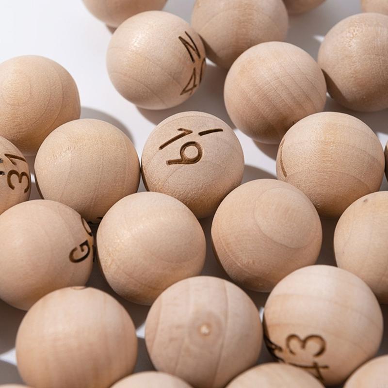 75 ชิ้นไม้ธรรมชาติลูกบิงโกอ่าน - Party Games Bingo บทวิจารณ์และราคา
