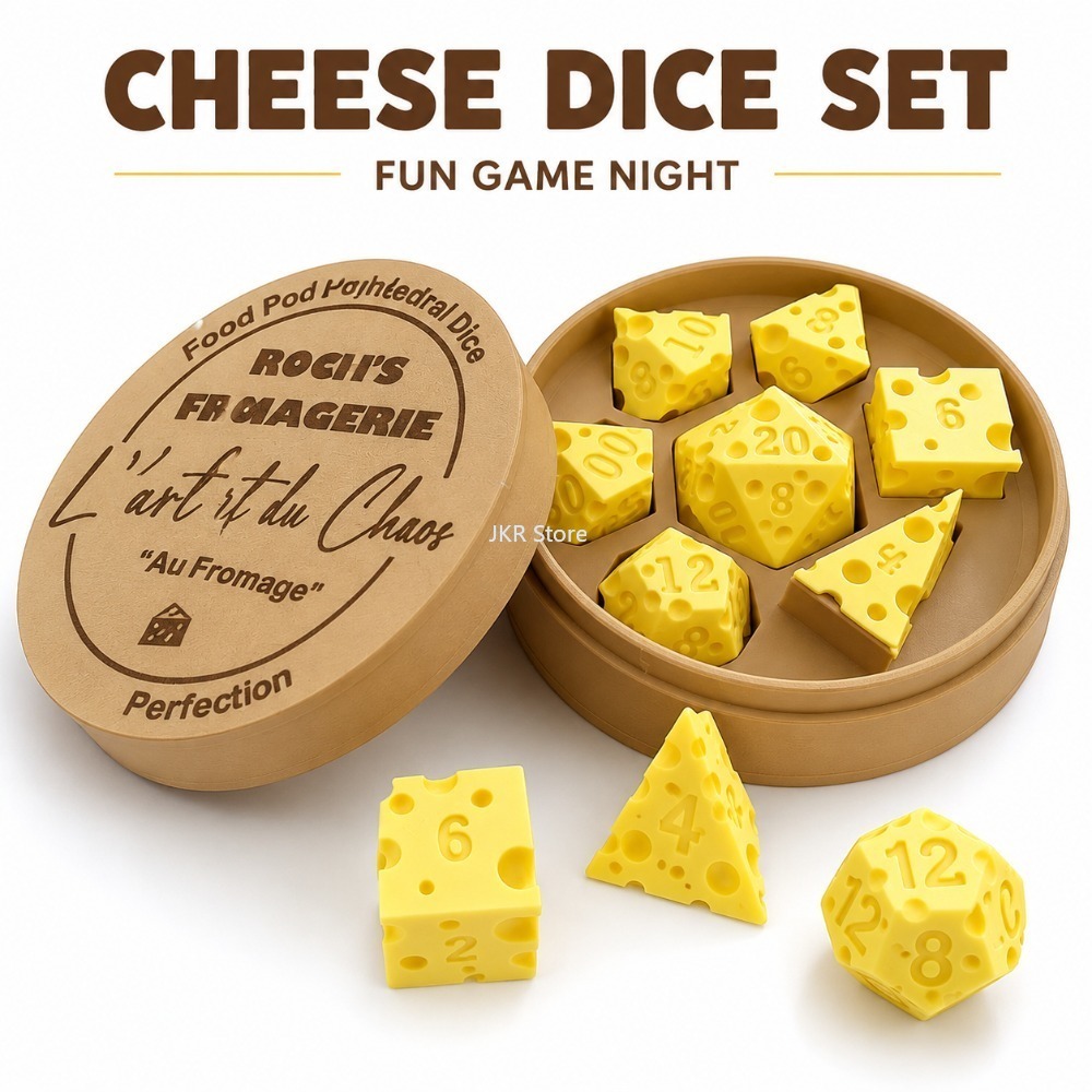 กล่องลูกเต๋ารูปทรงชีส ของตกแต่ - Party Games Classic บทวิจารณ์และราคา