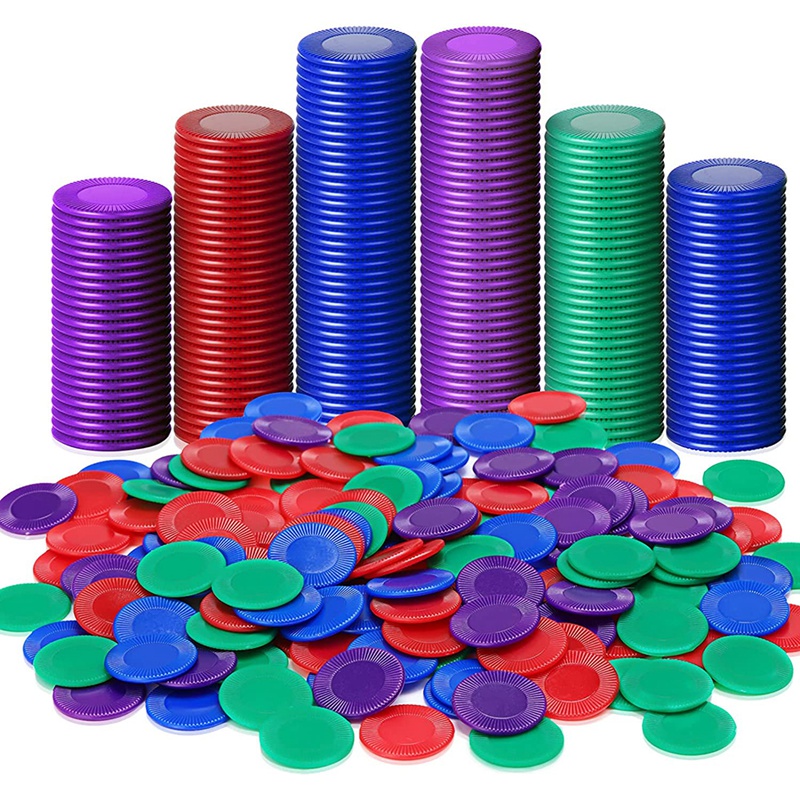 400ชิ้นพลาสติกชิปโป๊กเกอร์ชิปเ - Party Games Bingo บทวิจารณ์และราคา