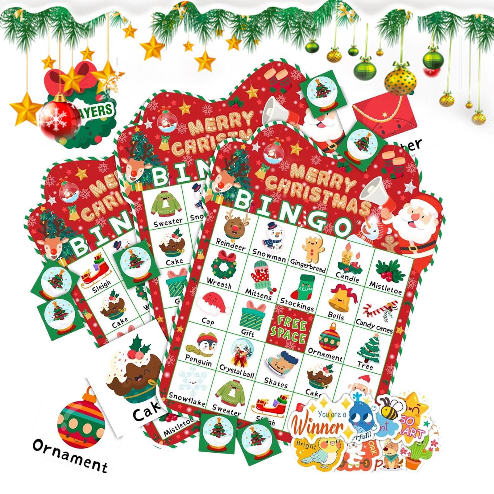 ชุดบิงโกคริสต์มาส 24 ใบ สำหรับ - Party Games Bingo บทวิจารณ์และราคา