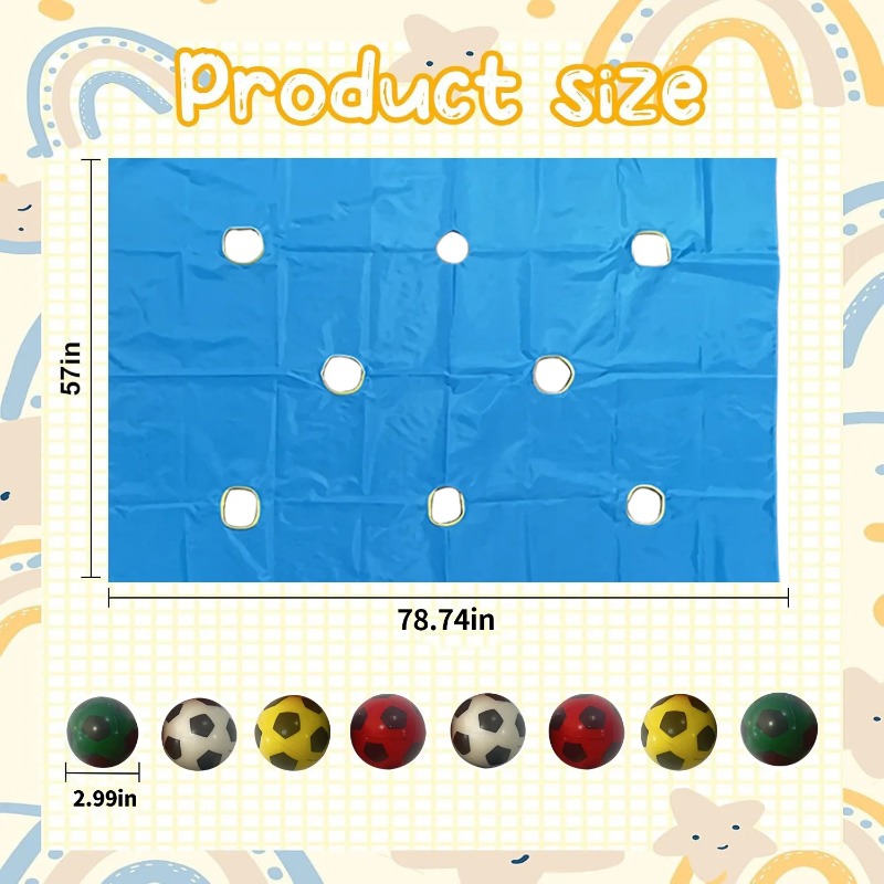 เกมผ้าใบคลุมหลุมสำหรับสร้างทีม - Party Games Kids Outdoor บทวิจารณ์และราคา