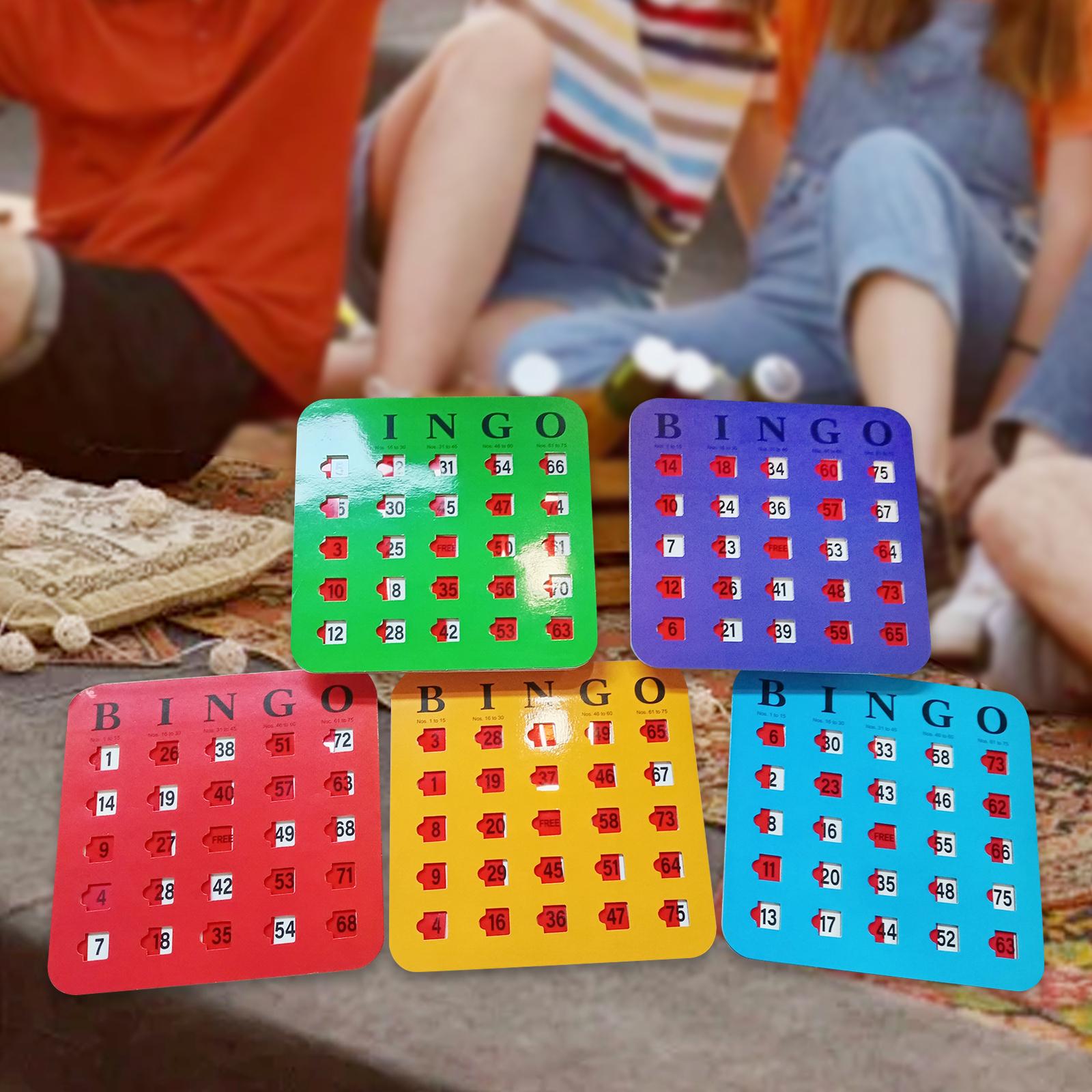 บัตรบิงโกแบบสไลด์ 5 ชิ้น พิมพ์ - Party Games Bingo บทวิจารณ์และราคา