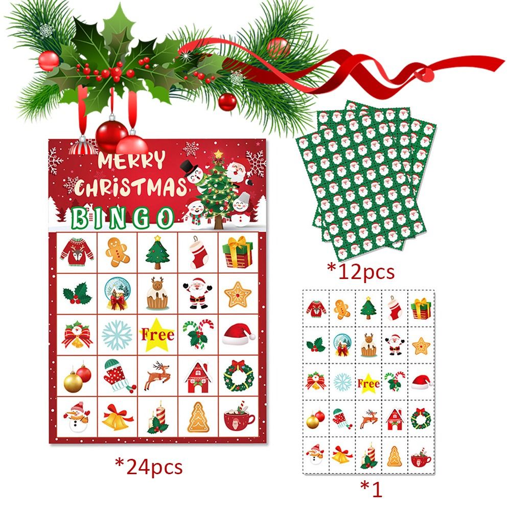 บัตรบิงโกคริสต์มาสใหม่ เกมปาร์ - Party Games Bingo บทวิจารณ์และราคา