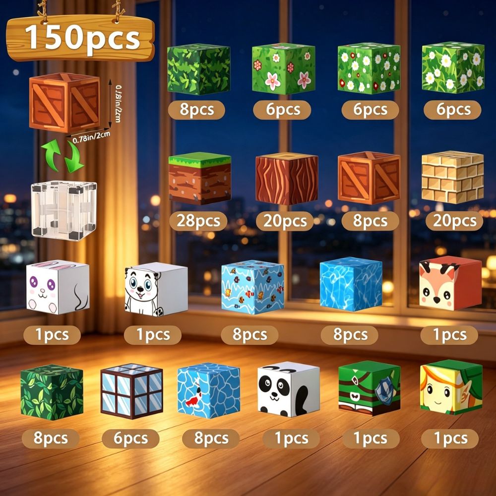 KAVOWORLD ชุดบล็อกแม่เหล็กสร้า - Party Games Easy Kids บทวิจารณ์และราคา