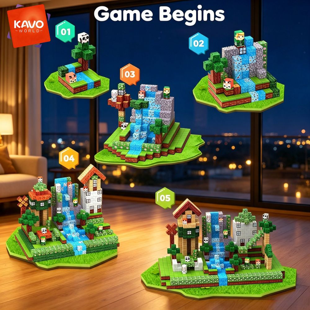 KAVOWORLD ชุดบล็อกแม่เหล็กสร้า - Party Games Easy Kids บทวิจารณ์และราคา