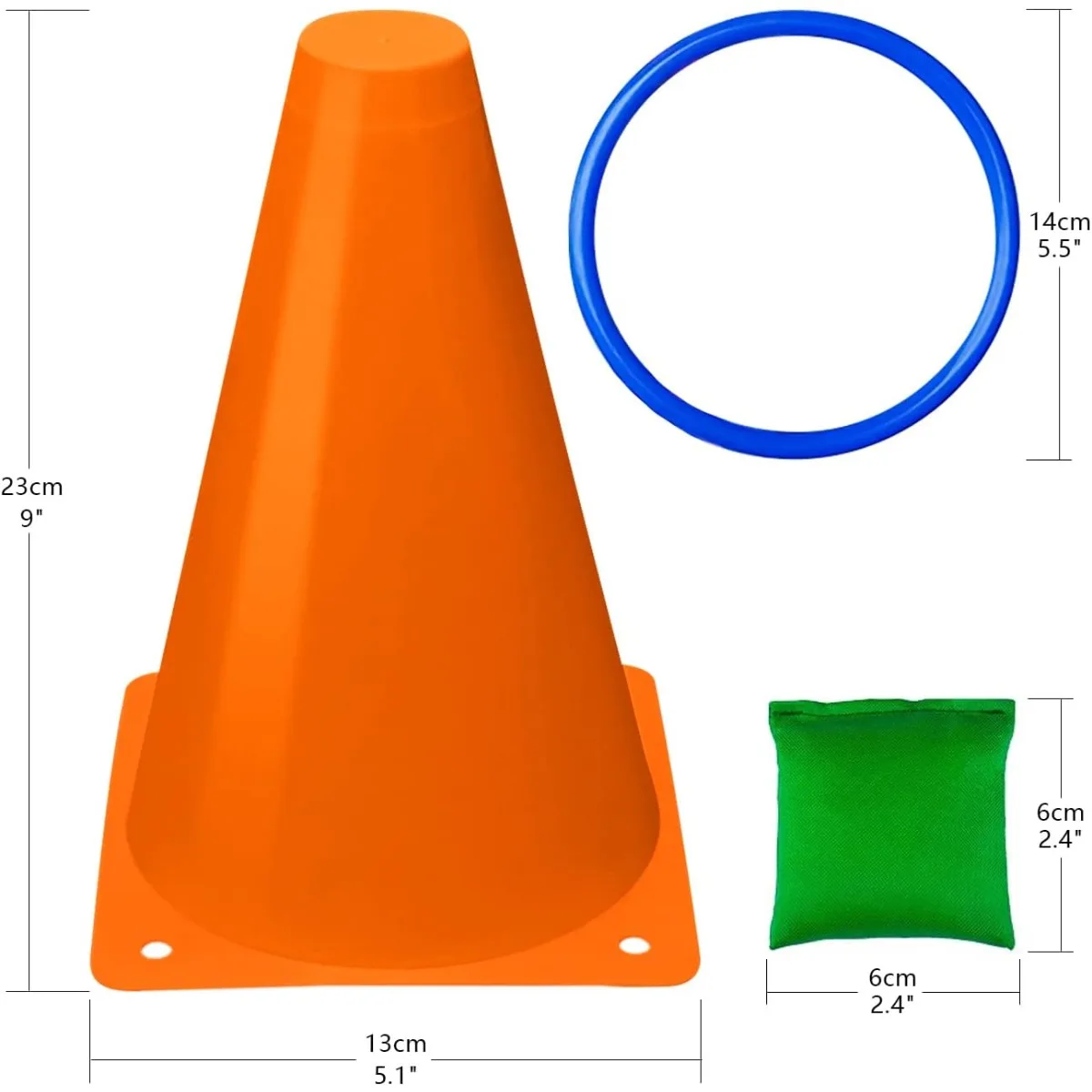 3 ใน 1 พลาสติก Cones Bean กระเ - Party Games Kids Outdoor บทวิจารณ์และราคา