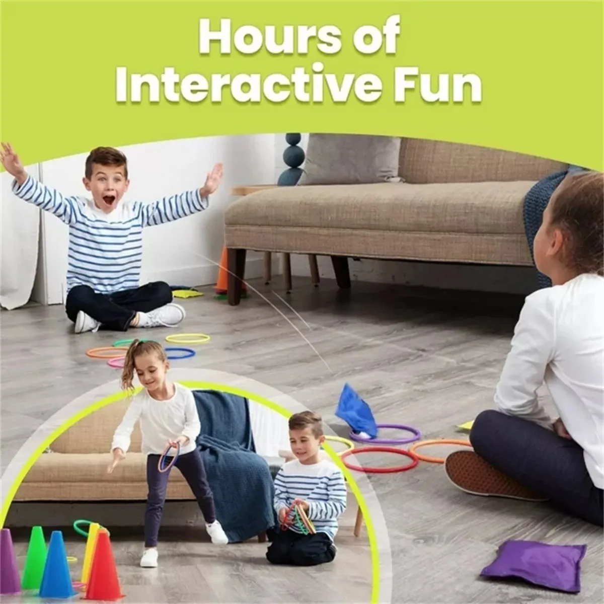 3 ใน 1 พลาสติก Cones Bean กระเ - Party Games Kids Outdoor บทวิจารณ์และราคา
